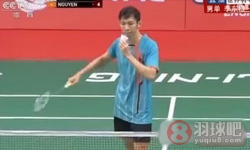 2015年世界羽毛球锦标赛 李东根( 韩国 ) VS 阮天明男单资格录像