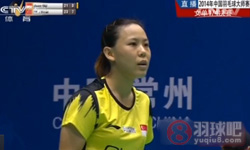 2014年中国羽毛球大师赛 惠夕蕊VS 顾娟女单1 4决赛高清比赛录像