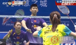 2014年中国羽毛球大师赛 刘雨辰 骆赢VS 特里 伏明天混双1 8决赛高清录像