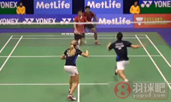 2014年香港羽毛球公开赛 克里斯·爱德考克/加布里·爱德考克VS 普拉文·乔丹/利利亚纳·纳西尔 ( 印度尼西亚 )