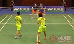 2015年香港羽毛球公开赛 唐渊渟/于洋VS 骆赢/骆羽女双1 8决赛录像