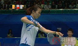 2010年亚运会羽毛球比赛 田卿/赵芸蕾VS 金旼贞/李孝贞女双半决赛高清比赛录像