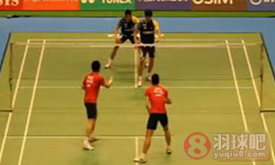 2011年日本羽毛球公开赛 吴伟申/林钦华VS 柴飚/郭振东男双1 8决赛录像
